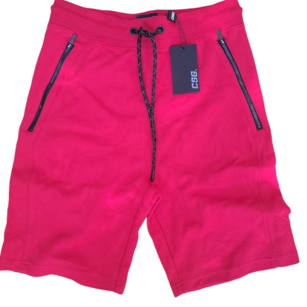 Csg Precision Knit Shorts Red Nwt Size Small